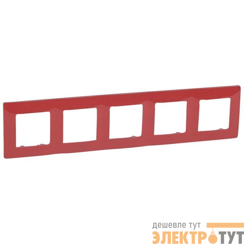 Рамка 5-м Etika красн. IEK 672535