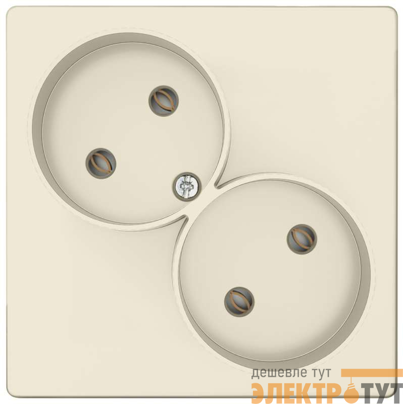 Розетка 2-м СП Simon 24 16А IP20 2х2P без защ. шторок механизм сл. кость Simon 2450457-031
