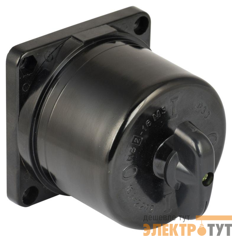 Выключатель пакетный 1-кл. 16А IP30 ПВ3-16 М3 кар. черн. EKF pv-3-16-2