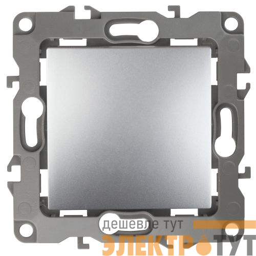 Переключатель 1-кл. СП Эра12 12-1103-03 10А IP20 250В 10AX механизм алюм. Эра Б0014641