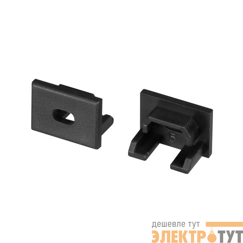 Заглушка для PDS-SM с отверстием пластик (комплект) черн. Arlight 038825