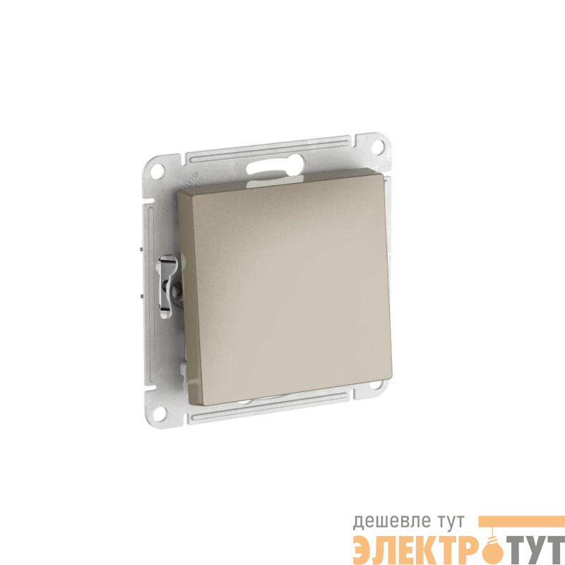 Переключатель 1-кл. AtlasDesign (сх. 6) 10AX быстрозажим. клем. механизм шампань SE ATN000561S