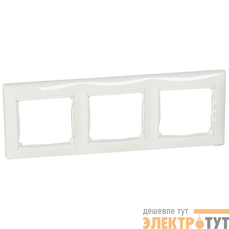 Рамка 3-м СП Valena IP20 горизонт. бел. IEK 774453