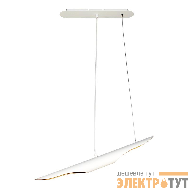 Светильник "Мишель 80" 222 НСБ 01-2х25-102 G9 (ИМ) подвесной бел./зол. Элетех 1005405357