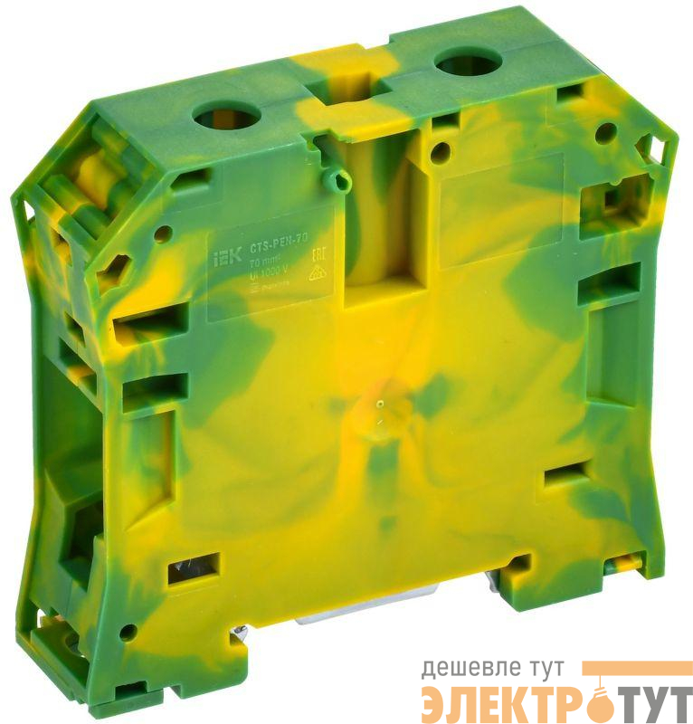 Колодка клеммная CTS-PEN ARMAFIX земля монтаж неск. напр. 70кв.мм IEK YCT11-02-K52-070