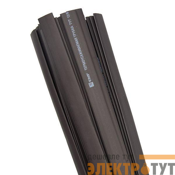 Трубка термоусадочная ТУТ нг 50/25 черн. 1м PROxima (уп.25м) EKF tut-50-b-1m