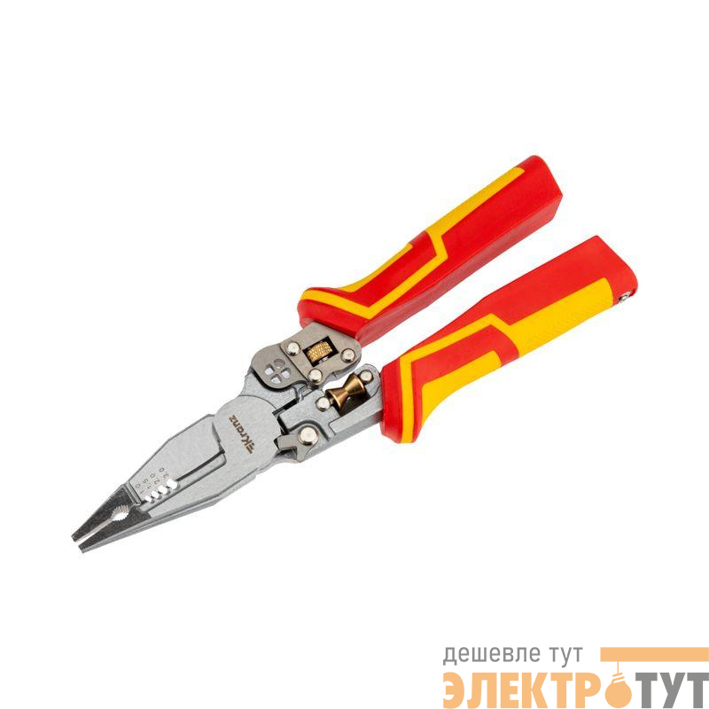 Плоскогубцы многофункциональные диэлектрические PRO 210мм с тестером Kranz KR-12-4656-3