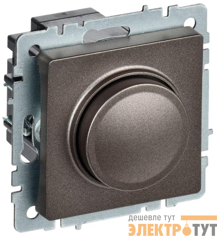 Светорегулятор СП BRITE пов-наж. 600Вт СС10-1-0-БрТБ механизм бронза IEK BR-D20-0600-K45