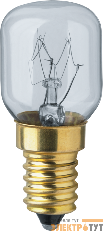 Лампа накаливания 61 207 NI-T25-15-230-E14-CL (для духовых шкафов) Navigator 61207 изображение