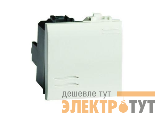 Выключатель 1-кл. 2мод. Brava 16А IP20 сл. кость DKC 75002S