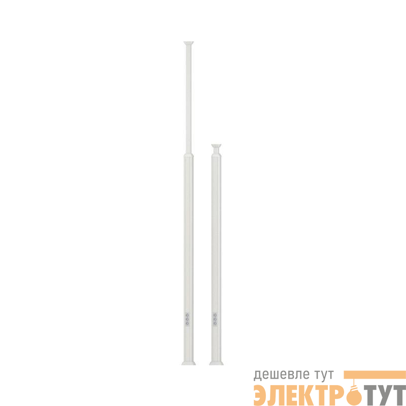 Колонна телескопическая 2.7-4.2м алюм. свет. серебр. металлик DKC 09571