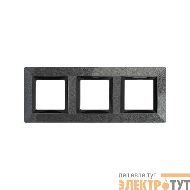 Рамка 6мод. Avanti металл темно сер. DKC 4403856