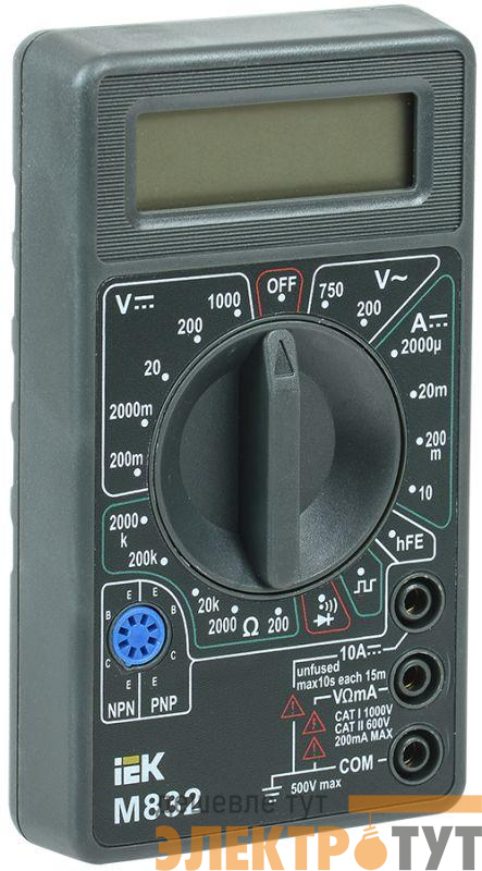 Мультиметр цифровой Universal M832 IEK TMD-2S-832