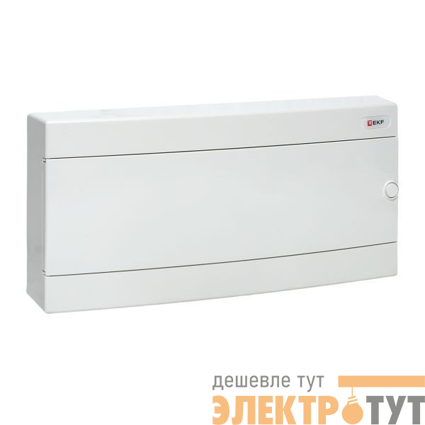 Щит распределительный навесной Unix 1х24мод. IP41 бел. дверь PROxima EKF ux-1x24-nw
