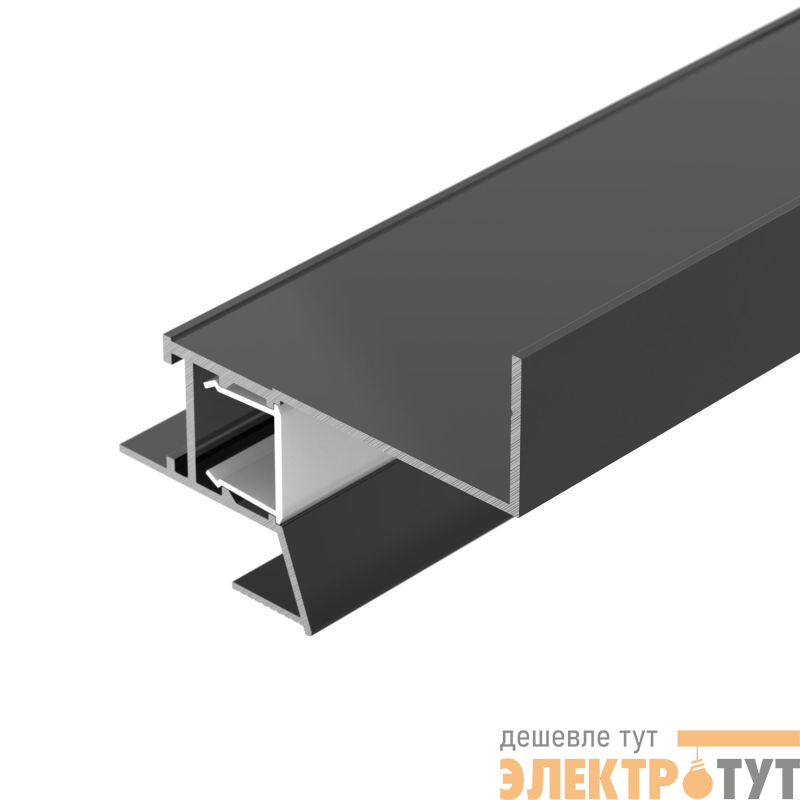 Профиль CEIL-S18-SHADOW-SIDE-3000 BLACK L3000 алюм. Arlight 047639