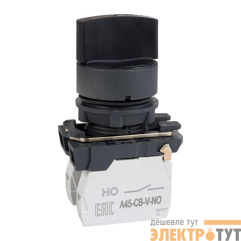 Переключатель OptiSignal D22 C5-S-21 2 положения пластик 1НО XB5AD21 КЭАЗ 332183