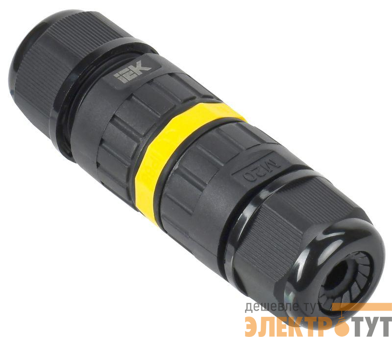 Коннектор кабельный герметичный WTP-102 3 PIN IP68 IEK UWC10-I-024-3-68