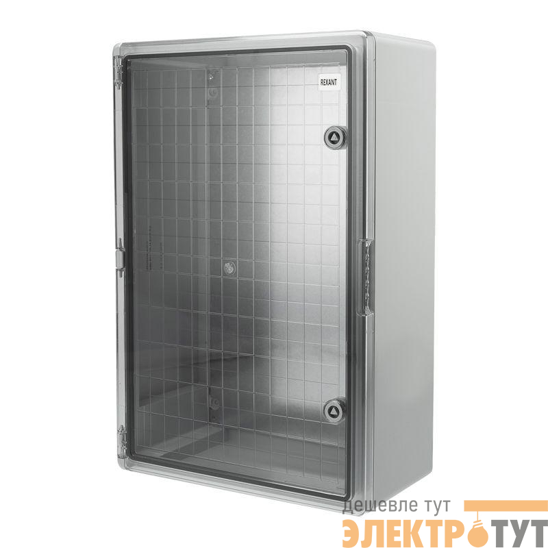 Корпус ЩМПп 600х400х200 УХЛ1 IP65 с прозр. дверцей и монтажн. панелью АБС пластик. Rexant 11-0417