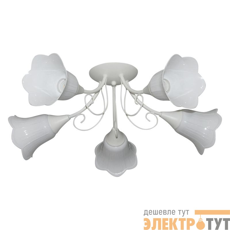 Светильник "Веста" 151 (плафон П0471) НПБ 01-5х60-119 Е27 (ИМ) потолочный бел. Элетех 1005404988