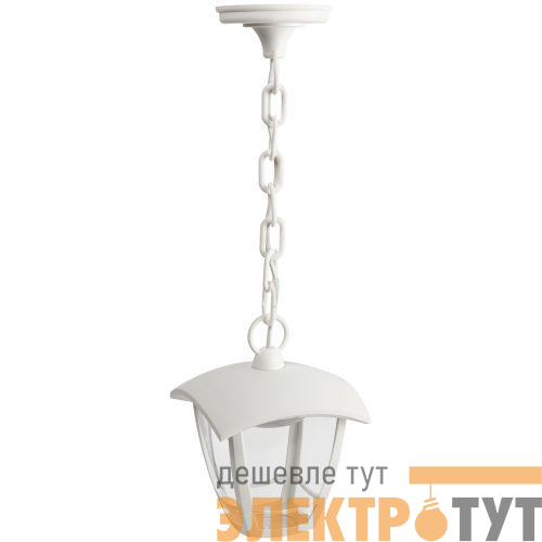 Светильник светодиодный садово-парковый ДСУ 07-8-001 Марсель 8Вт 3000К IP44 4 гранный подвесной бел. Эра Б0064294