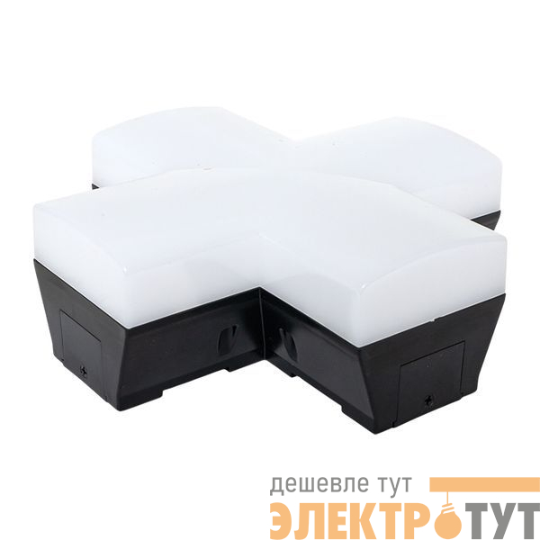 Коннектор фигурный для светодиод. линейных светильников ДБО-X 12Вт 4000К IP20 черн. LUMA EKF LBL-X-12-B-4000