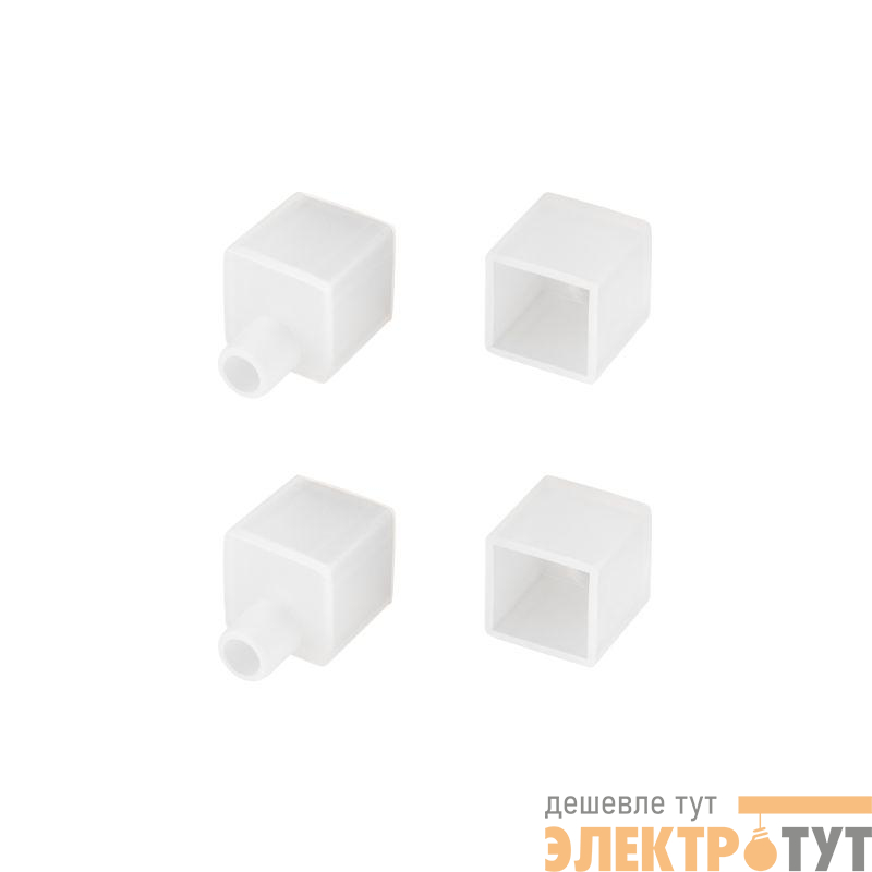 Заглушка WPH-FLEX-1212-TOP WHITE с отверстием пластик Arlight 040859