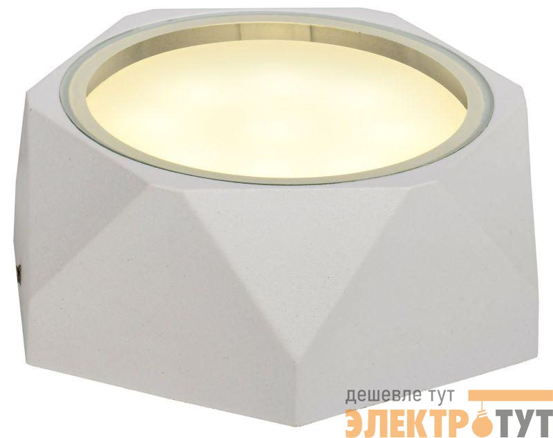 Светильник 5304 GX53 IP65 уличный потолочный бел. IEK LT-UPU0-5304-GX53-1-K01