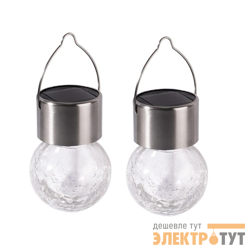 Светильник светодиодный SLR-L02 (комплект из 2х RGB светильников) подвесной на солнечн. батарее IP44 (уп.2шт) ФАZА 5048096