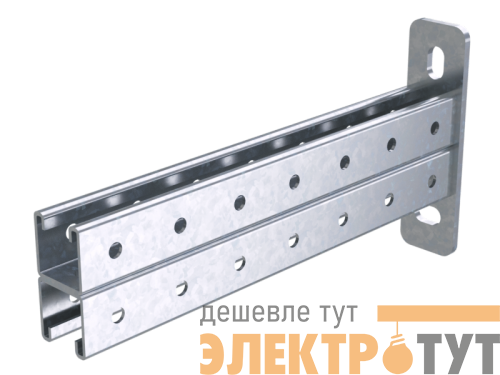 Кронштейн двойной LAS 41х41мм осн. 600 гор. оцинк. DKC BBD4160HDZ