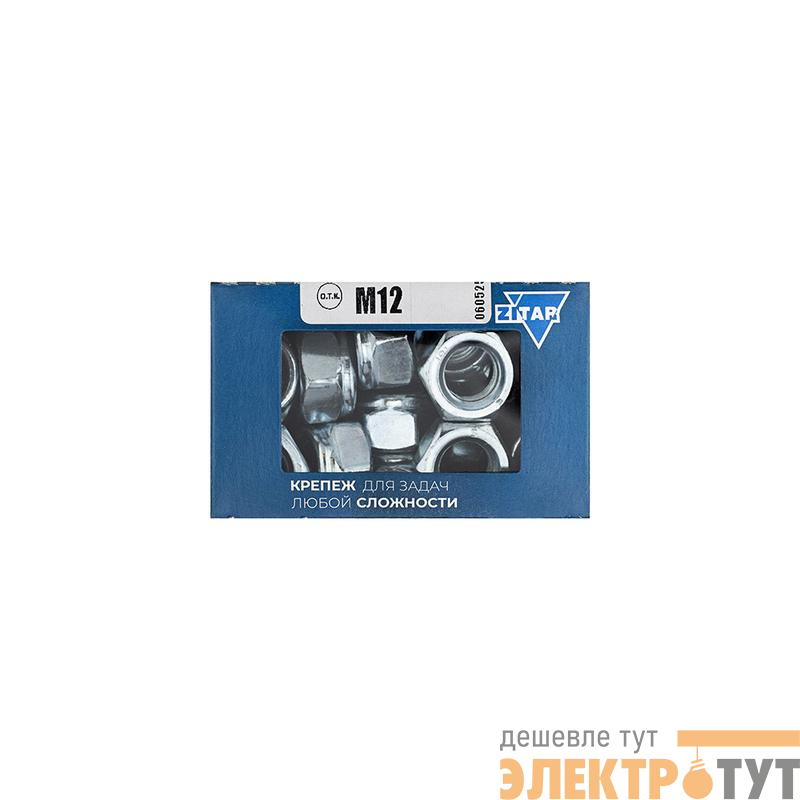 Гайка самоконтрящаяся М12 DIN 985 оцинк. (уп.25шт) Tech-Krep/Zitar 105256