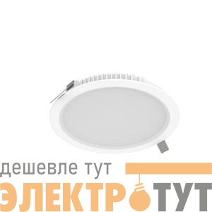 Светильник светодиодный DL-01 16Вт 4000К IP54/20 190х29мм кругл. встраив. монтаж. отверст. 170 VARTON V1-R0-00083-1000O-4401640