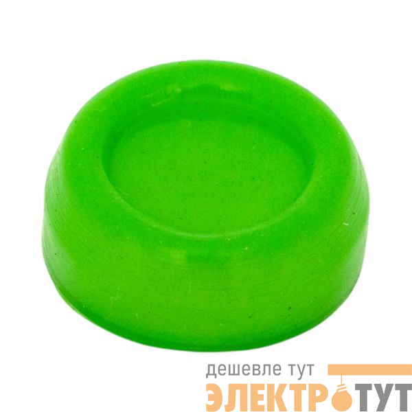 Колпачок для плоской кнопки XB4 силикон. зел. EKF pe-22x-g