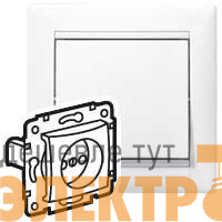 Розетка 1-м СП Valena 16А IP21 2P без заземл. механизм бел. (DIY-упак.) IEK 694268