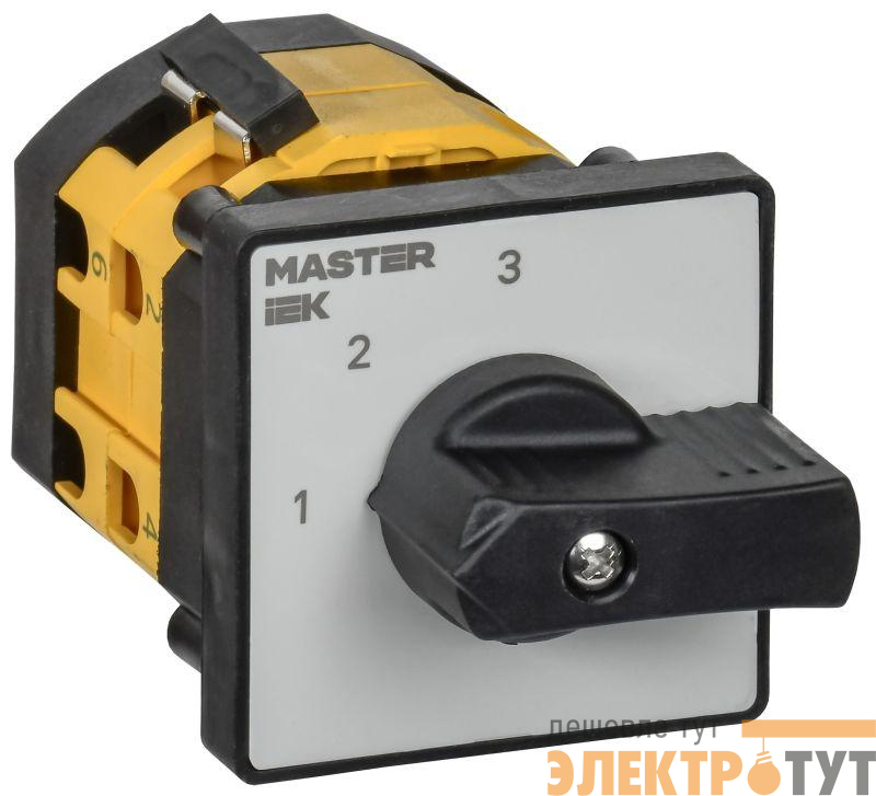 Переключатель кулачковый 10А (сх. 82) стандартная рукоятка IEK MI-CS10-010-082