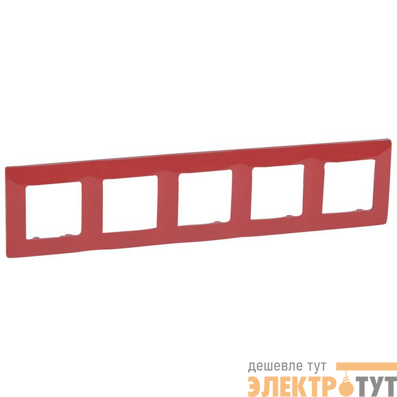 Рамка 5-м СП Etika IP20 красн. IEK 672535