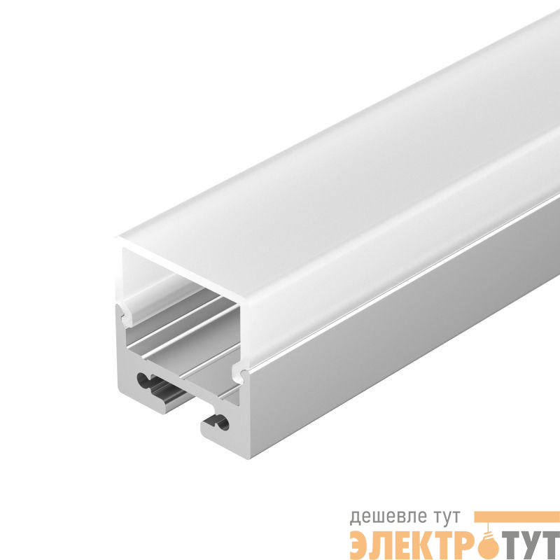 Профиль SL-LINE-2011M-2500 ANOD+OPAL SQUARE L2500 с экраном алюм. Arlight 025870