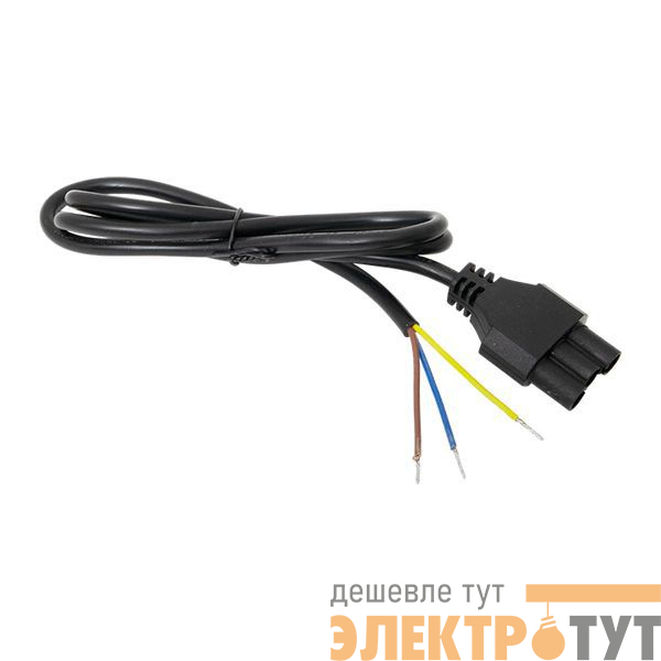 Кабель для подключения светодиодных линейных светильников ДБО-60/120/150 1м 3х0.75 черн. EKF ASC-B-1-LBL