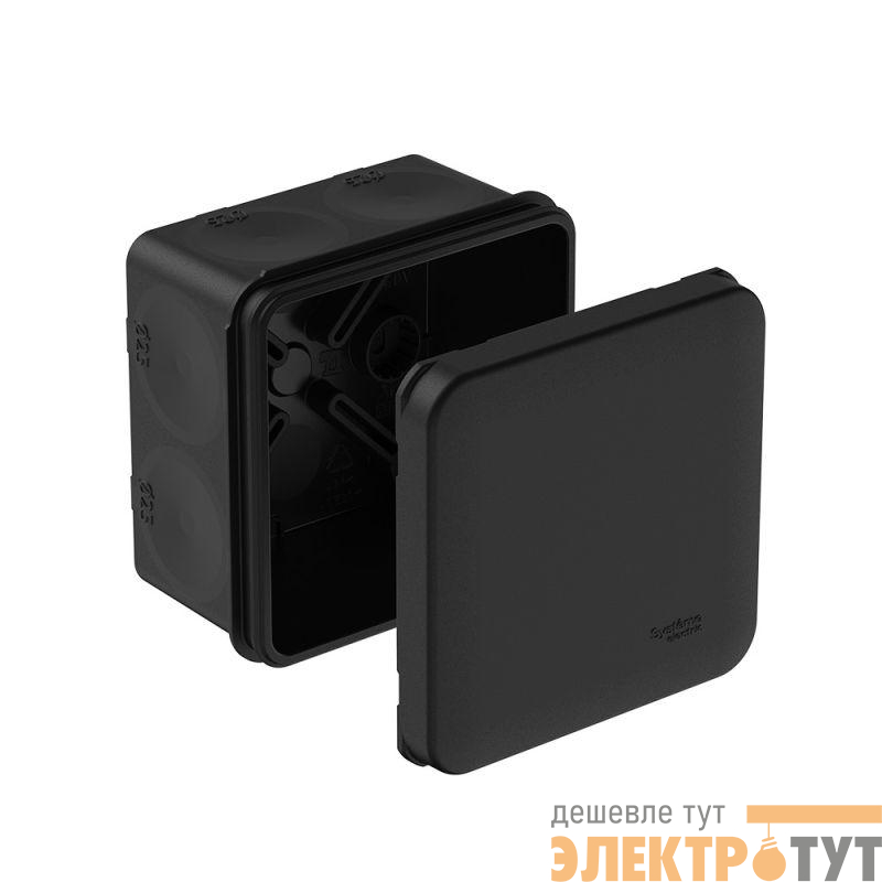 Коробка распределительная MultiBox IP66 70х70х42 DIY (со стикером) черн. SE IMT352961
