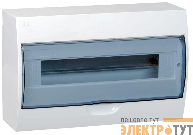 Корпус навесной ЩРН-П-18 Krepta 3 IP41 пластик. бел. IEK MKP12-N-18-40-10