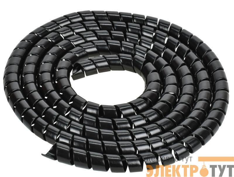 Спираль монтажная СП-16 черн. (уп.2м) IEK USWB1-16-02-K02