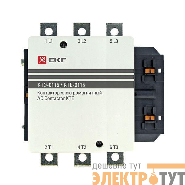 Контактор КТЭ 115А кат. 230В AC 1НО EKF ctr-b-115