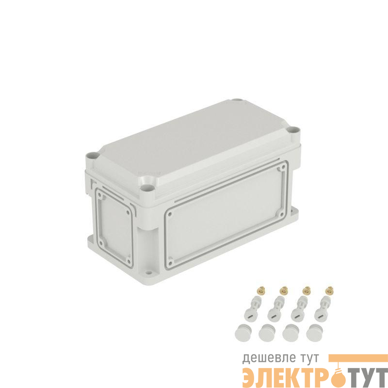 Корпус 300х150х160мм IP67 с непрозр. крышкой 35мм с фланцами пластик. DKC 531310