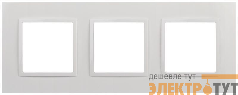 Рамка 3-м Elegance 14-5013-01 Classic бел. Эра Б0060581