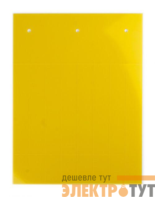 Табличка полужесткая установка в держатель ПВХ-0.5 желт. (уп.60шт) DKC TAS6715Y