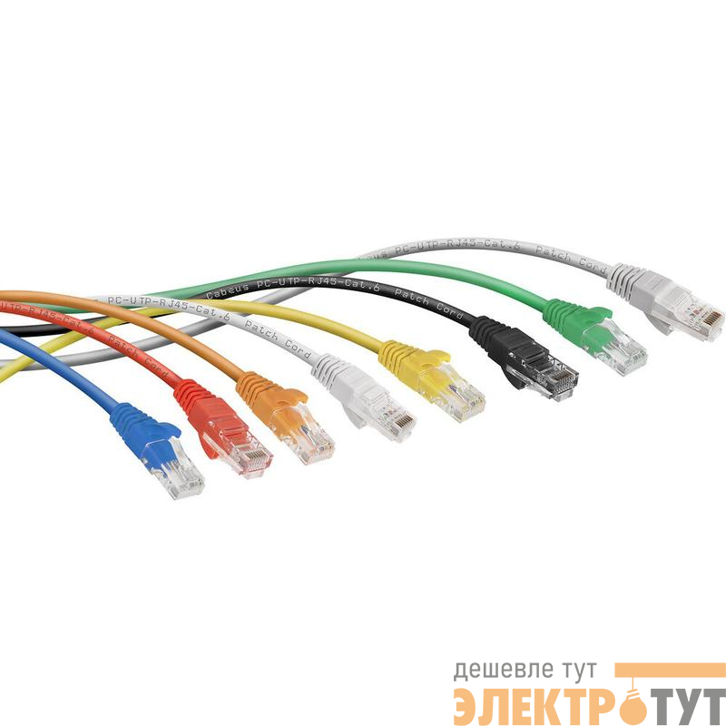 Патч-корд U/UTP кат.6 PC-UTP-RJ45-Cat.6-5m-WH-LSZH 2xRJ45/8p8c неэкранир. LSZH 5м бел. Cabeus 11159c