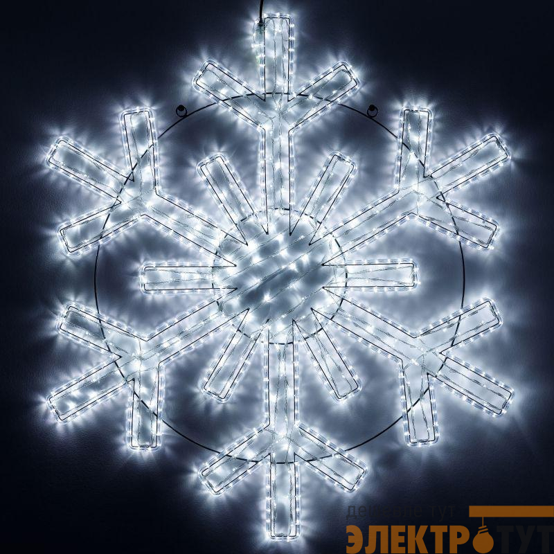 Фигура ARD-SNOWFLAKE-M11-1250x1200-604LED White (230В 36.5Вт) (IP65) Ardecoled 034260