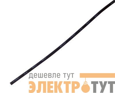Трубка термоусадочная ТУТ нг 1.0/0.5 черн. 1м Rexant 20-1006