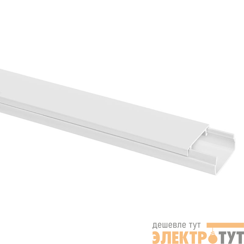Кабель-канал 20х10 L2000 пластик бел. TOKOV ELECTRIC TKE-KK-20-10-2000-WH