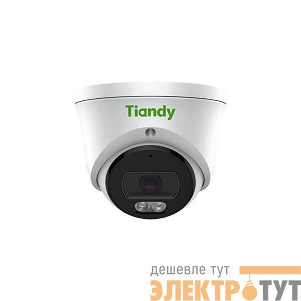 Видеокамера IP Turret 4мпх 2.8мм с микрофоном LED/IR POE/12v SD карта TC-C34XS I3W/E/Y/2.8mm/V4.2 Tiandy 00-00017416
