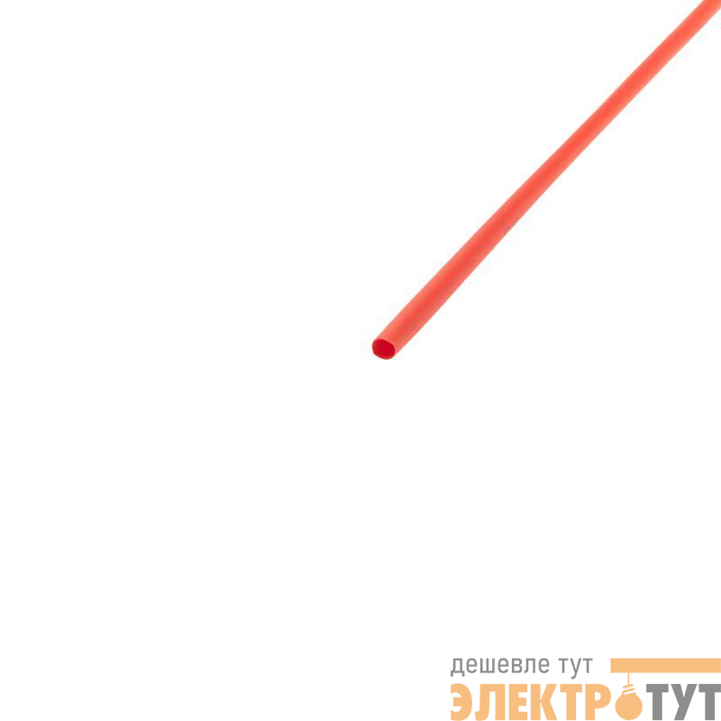 Трубка термоусадочная ТУТ нг 3.0/1.5 красн. 1м REXANT 20-3004